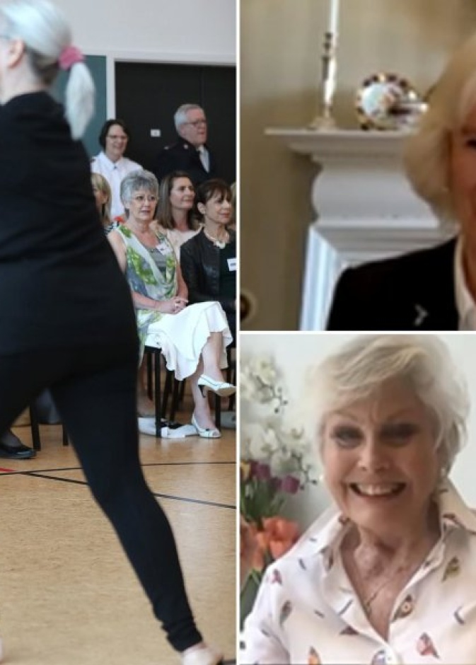 كاميلا باركر تلقت دروس باليه خلال الحجر المنزلي