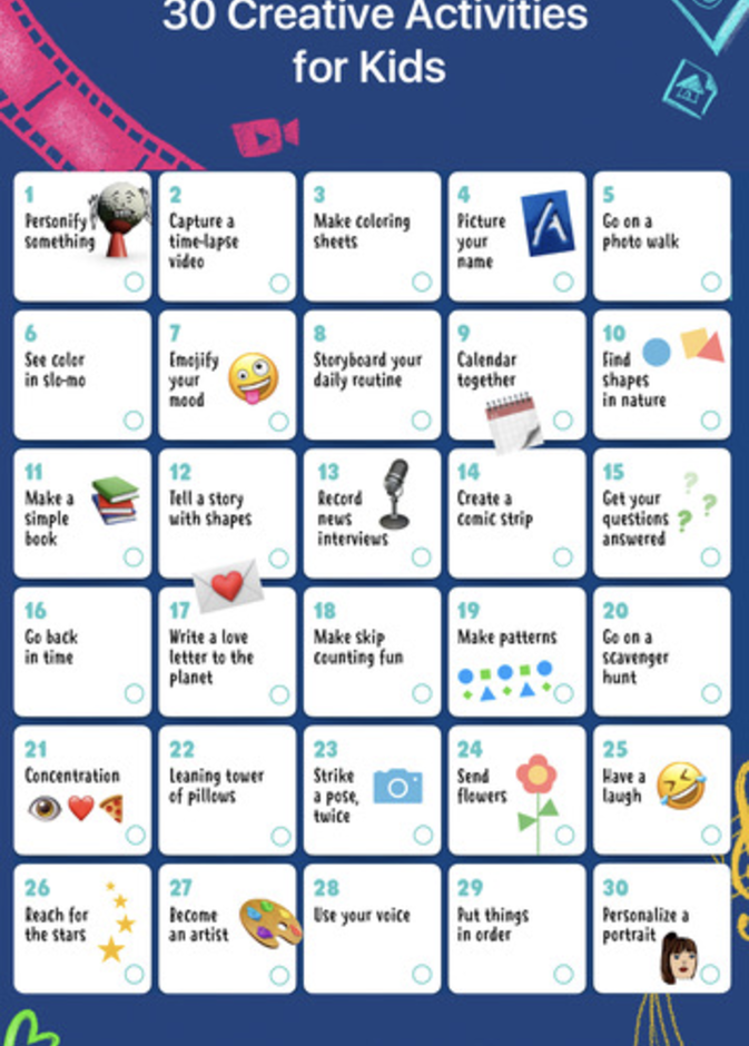30 نشاطاً مبتكراً للأطفال يمكنهم القيام بها على iPad وiPhone