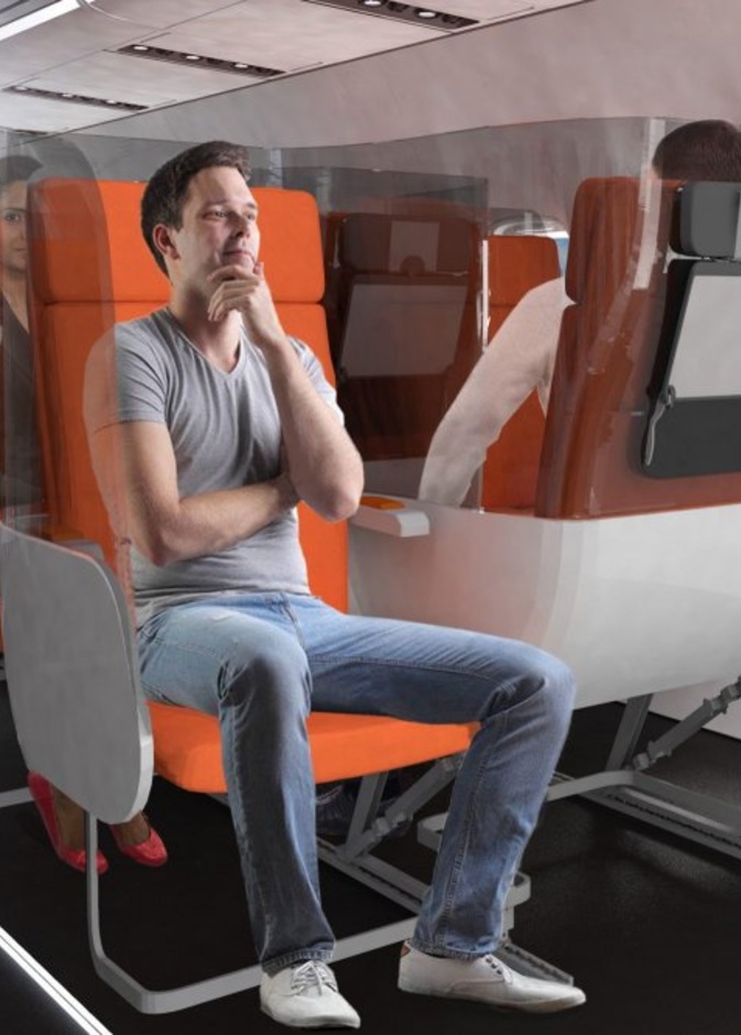 أفكار جديدة لتصميم مقعد الطائرة لضمان الصحة والسلامة