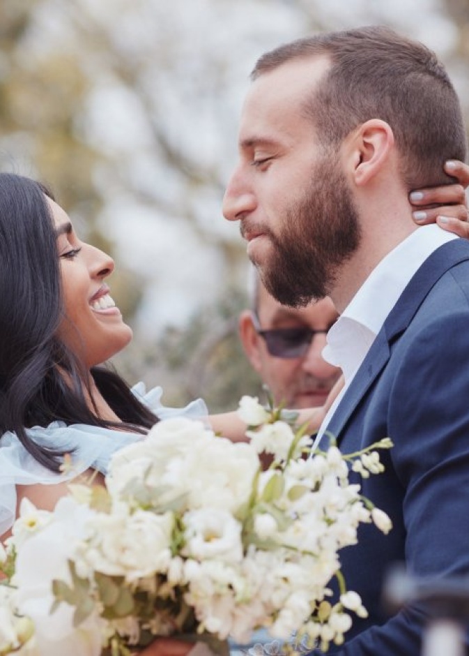  العروسان ديبيكا و مايكل