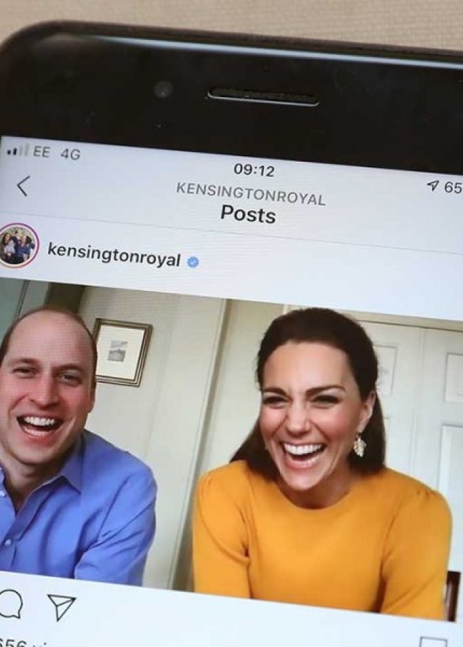 الأمير وليام يدير مهامه عبر المكالمات المرئية