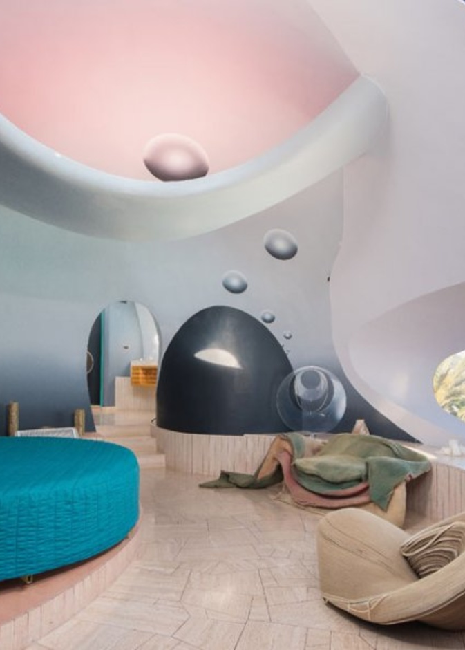 إحدى غرف النوم Les Palais Bulles