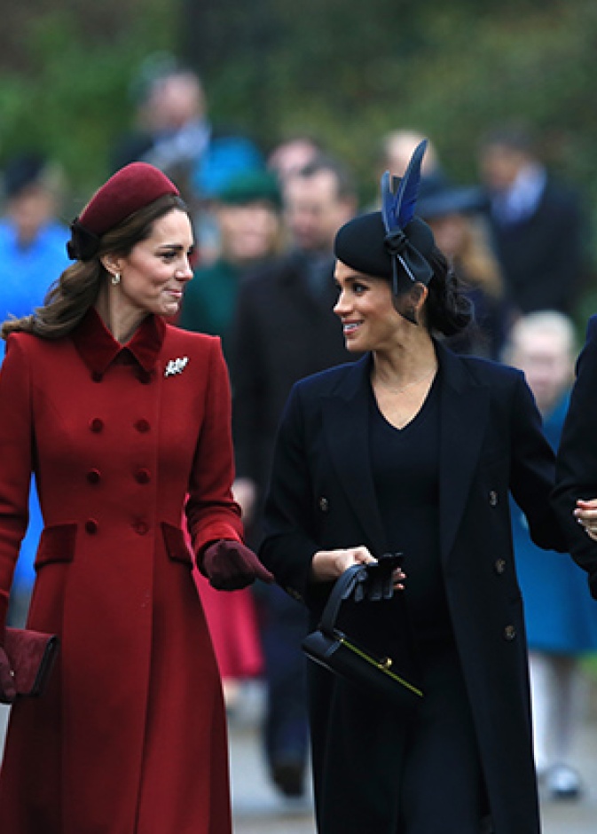 قصر كنسينغتون ينفي وجود خلاف بين كيت ميدلتون وميغان ماركل