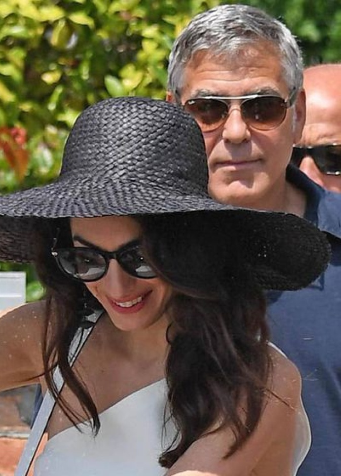 جورج وأمل كلوني في فينسيا الايطالية