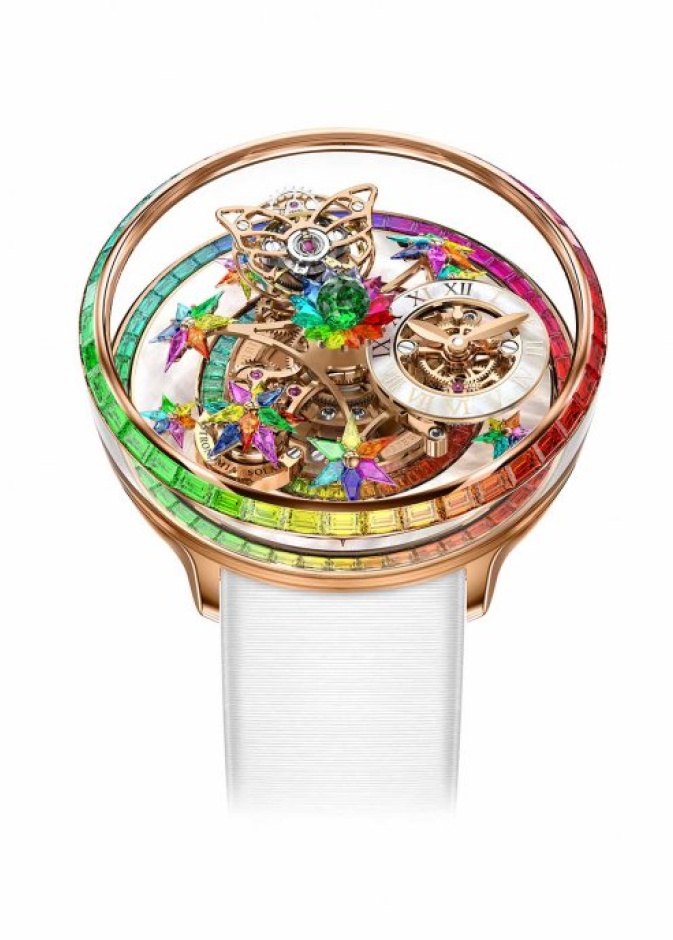 ساعة Fleurs de Jardin Rainbow من جاكوب أند كو