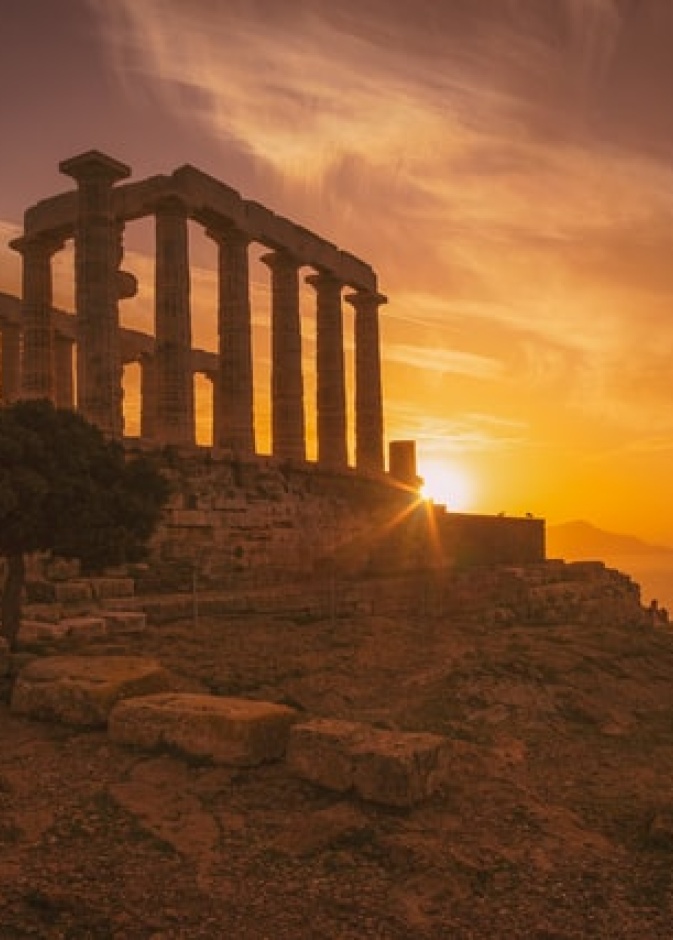 غروب الشمس في كيب سونيون - Cristina Gottardi