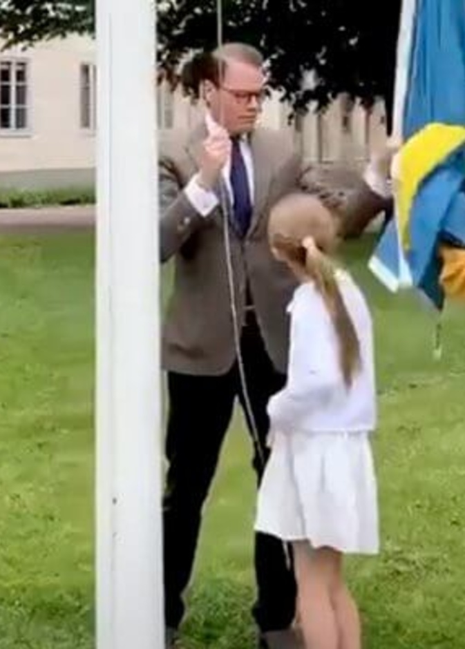 احتفالات العائلة الملكية السويدية باليوم الوطني