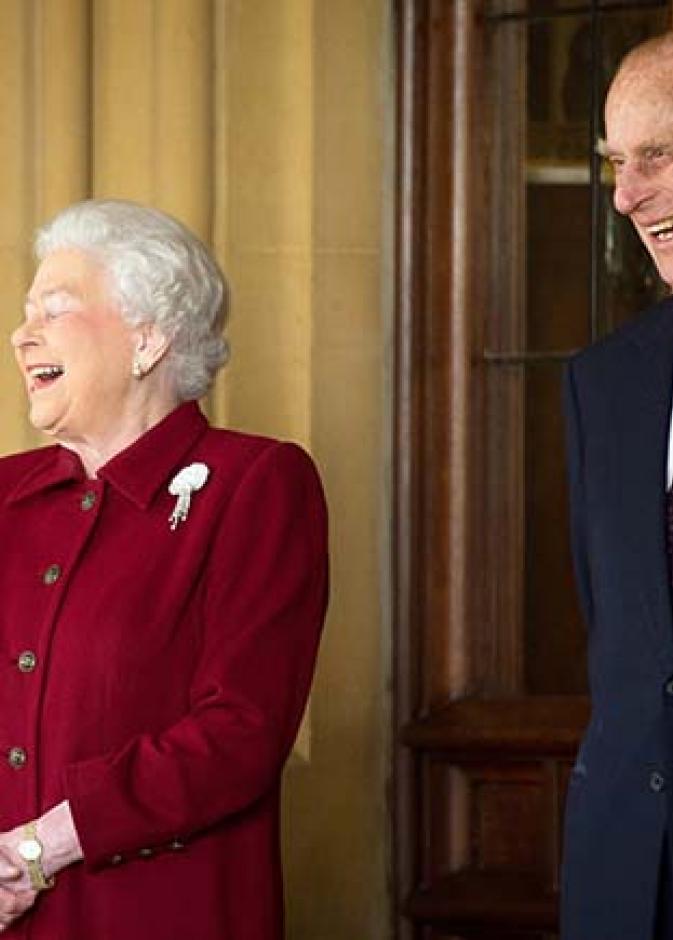 الأمير فيليب وملكة بريطانيا