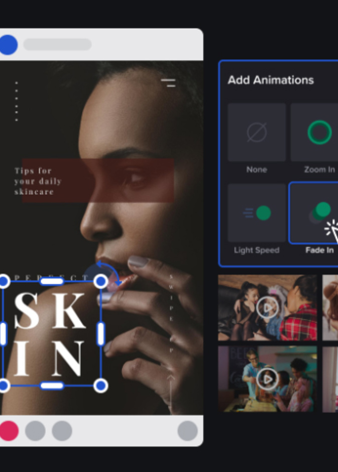 Crello تطبيق لإنشاء الفيديوهات والرسومات