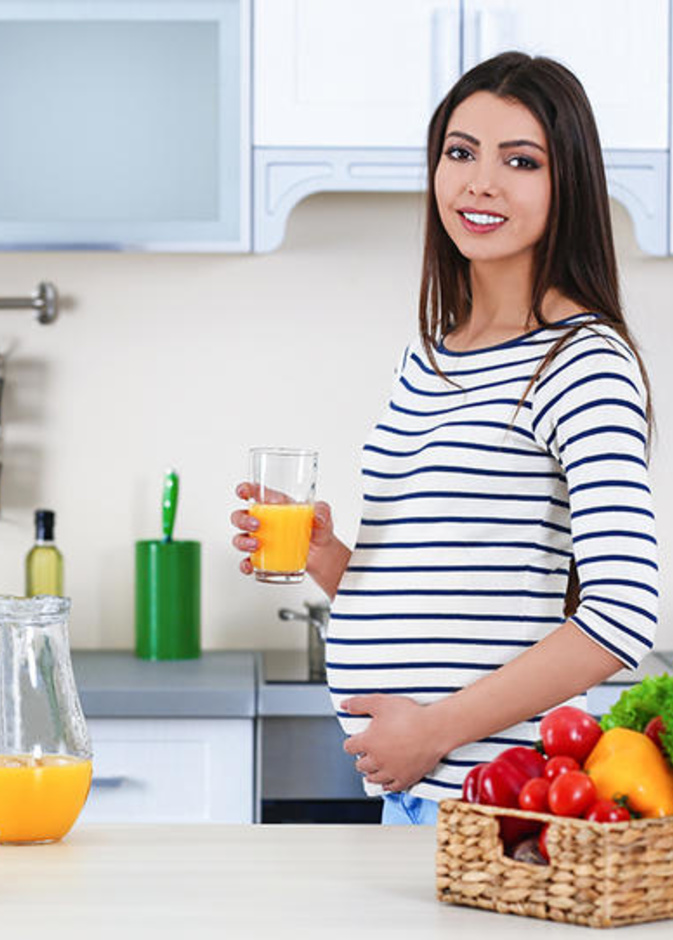 نظام غذائي صحي للحامل لا يزيد الوزن 