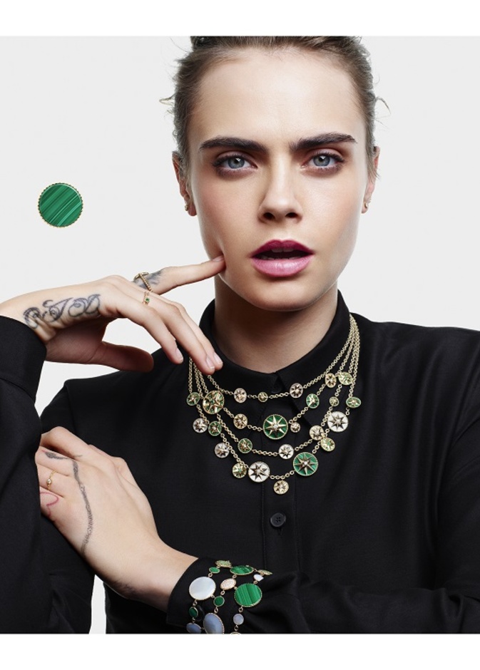حملة مجوهرات Dior الفاخرة الجديدة من بطولة Cara Delevingne 