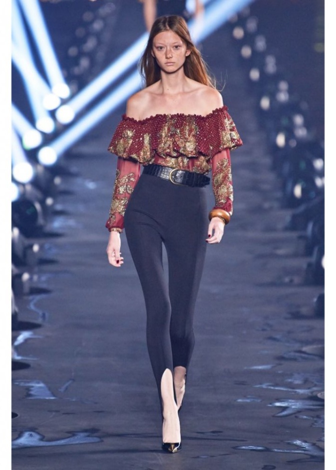  بلوز للسهرة من Saint Laurent