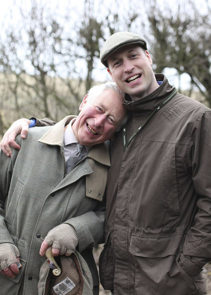 الأمير وليام ووالده الأمير تشارلز