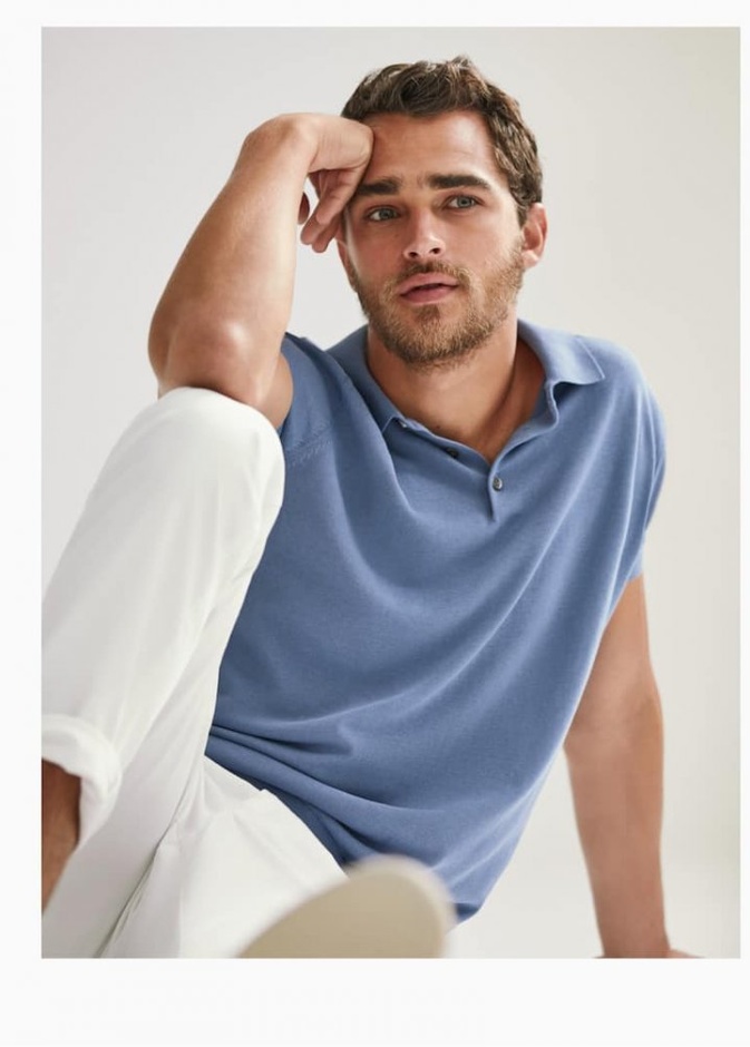  الأزرق من ألوان التيشيرت البولو الصيفية الجذابة والأنيقة