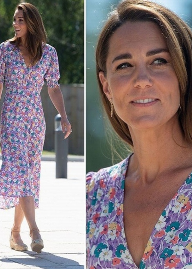 صور احدث اطلالات كيت ميدلتون بالفستان الصيفي والمنعش