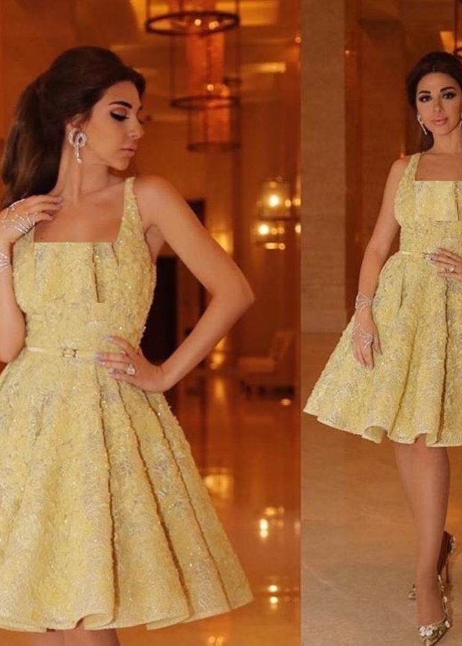 فستان ميريام فارس من دار الفزايري