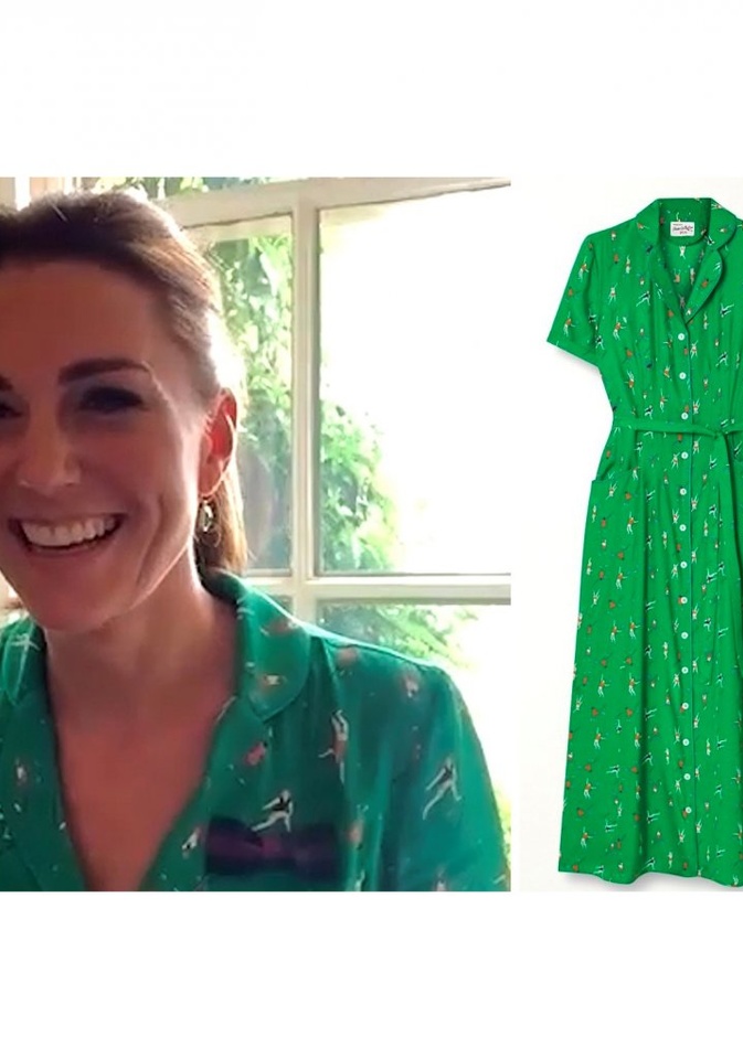  إختارت كيت فستاناً حريرياً من ماركة HVN Harley Viera-Newton