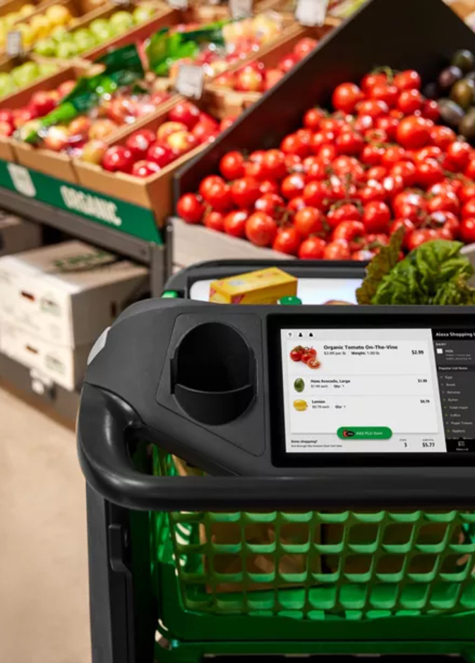 داش Dash عربة تسوق ذكية للبقالة من أمازون