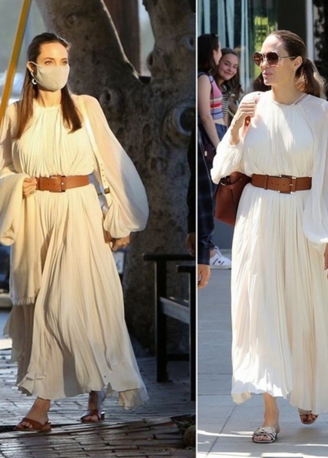  احدث اطلالات انجلينا جولي الانيقة على الرغم من تكرارها