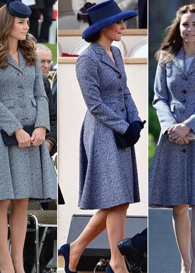 معطف أنيق تألقت به في ثلاث إطلالات ويحمل توقيع علامة Michael Kors