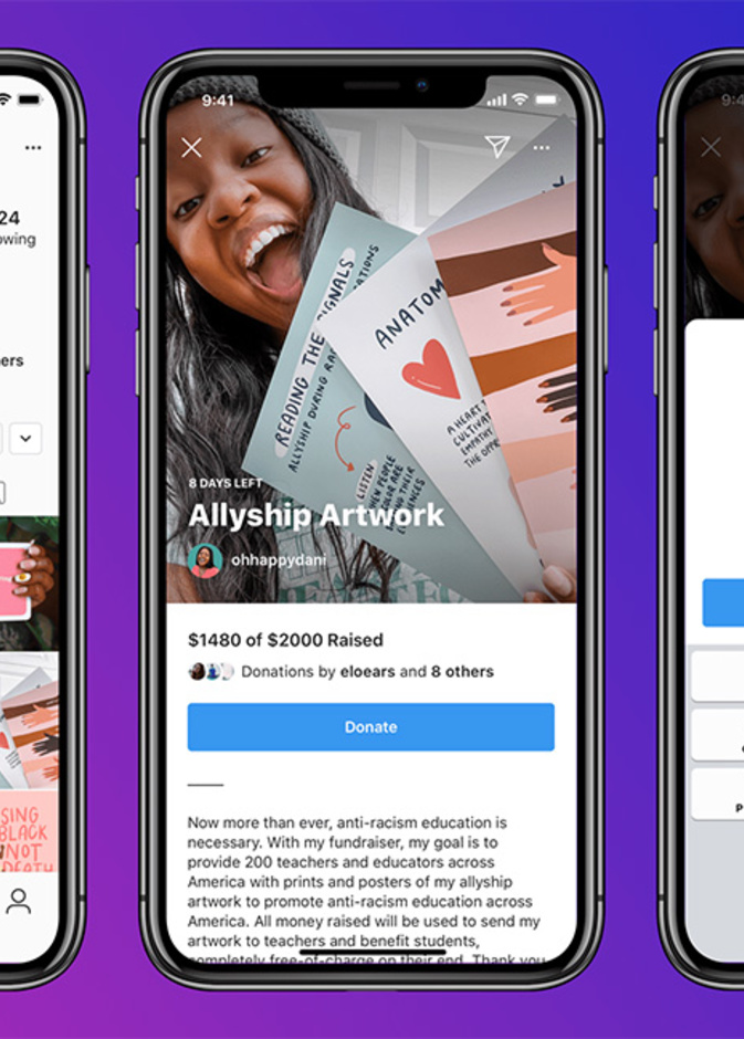 انستقرام تختبر ميزة لجمع التبرعات الشخصية داخل التطبيق
