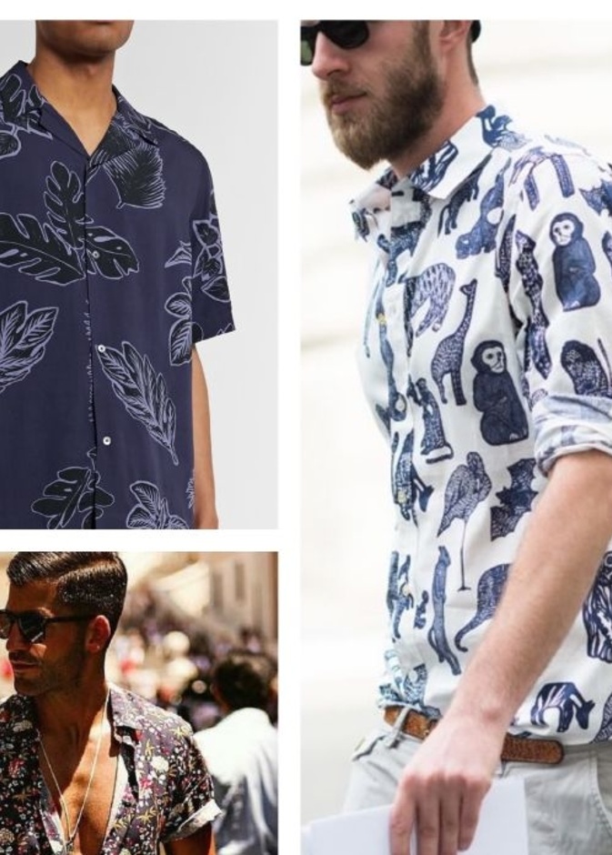 القمصان المطبعة بتصاميم شبابية أنيقة وبعيدة عن المبالغة