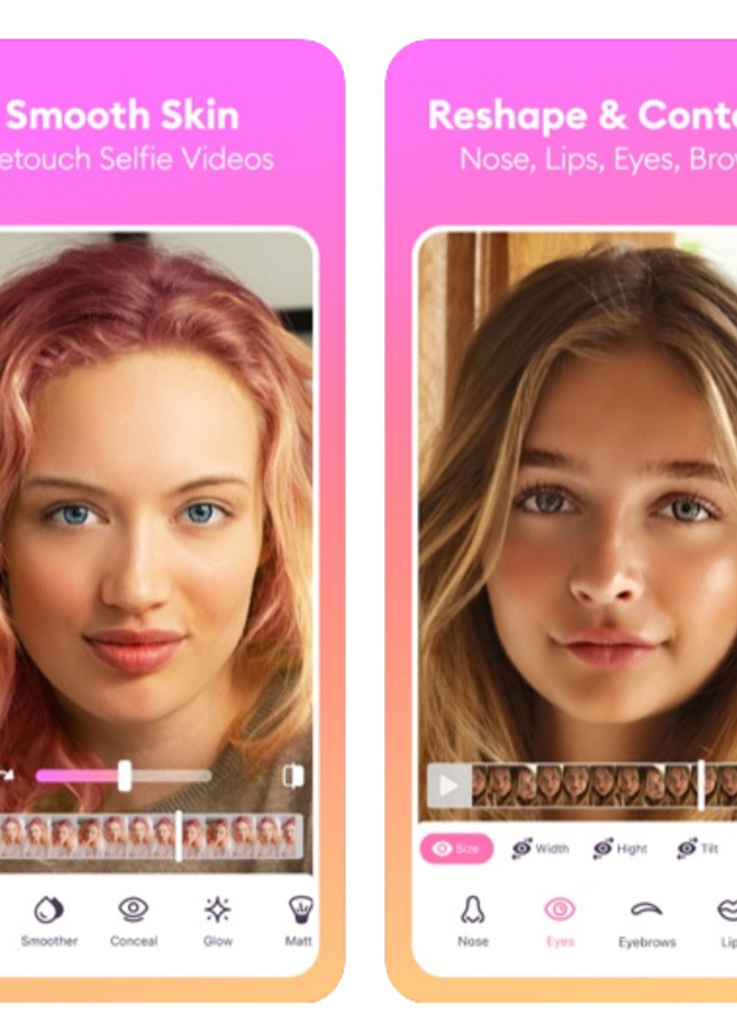 تطبيق Facetune لتحسين صور السيلفي في الفيديوهات