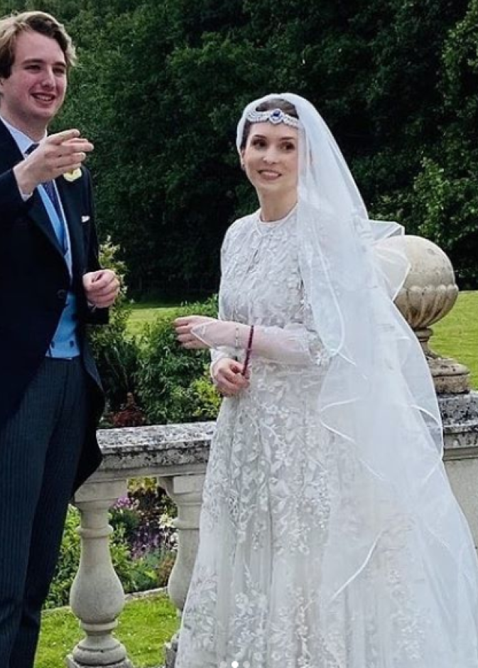  الاميرة راية بنت الحسين خلال حفل زفافها