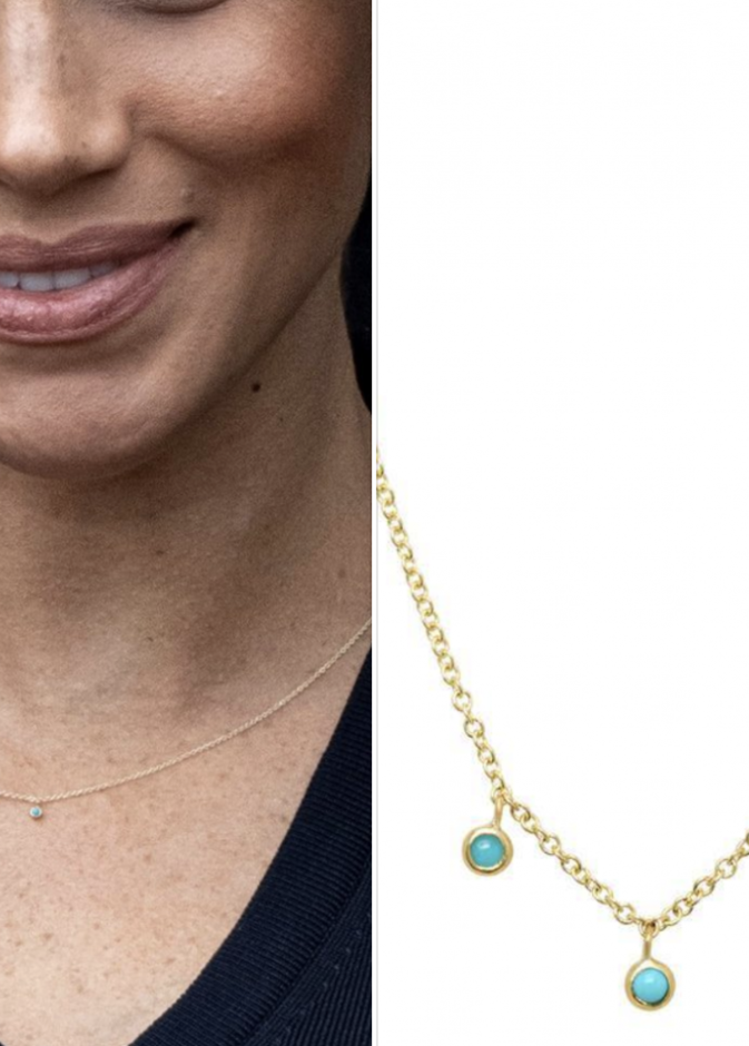 ميغان ماركل تتألق بسلسلة ناعمة من جينيفر ماير Jennifer Meyer