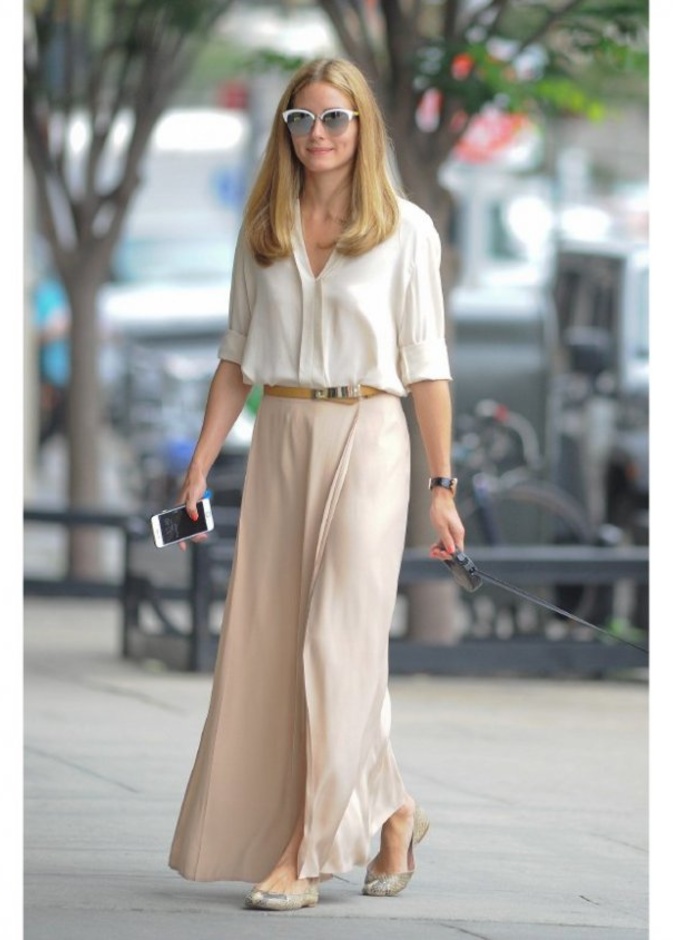 اطلالات صيفية تناسب خروجات النهار بألوان نيود من وحي أوليفيا باليرمو