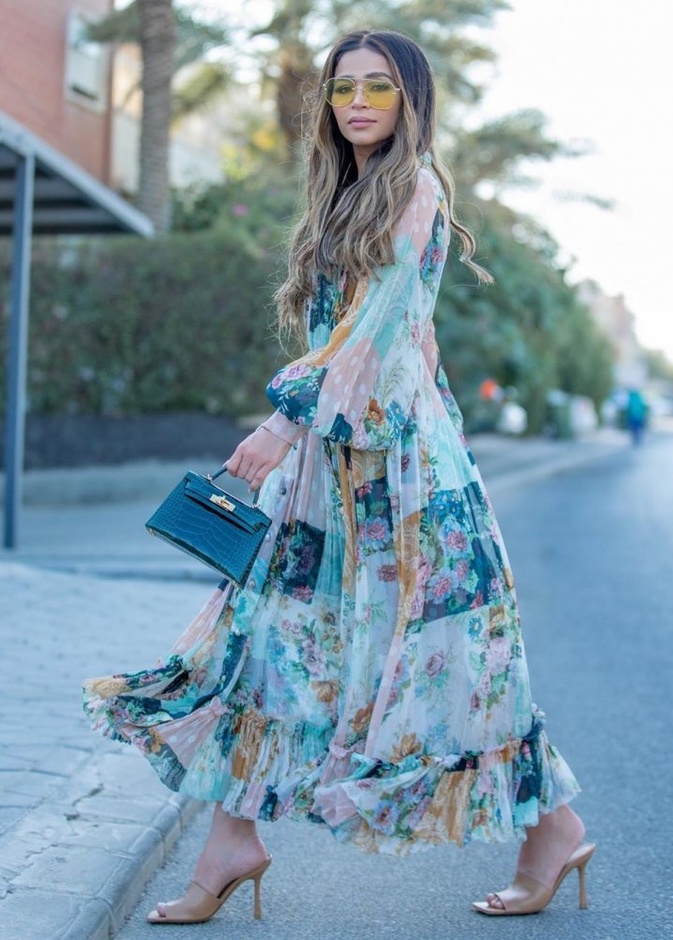  احدث موديلات فساتين مزخرفة مستوحاة من نهى نبيل