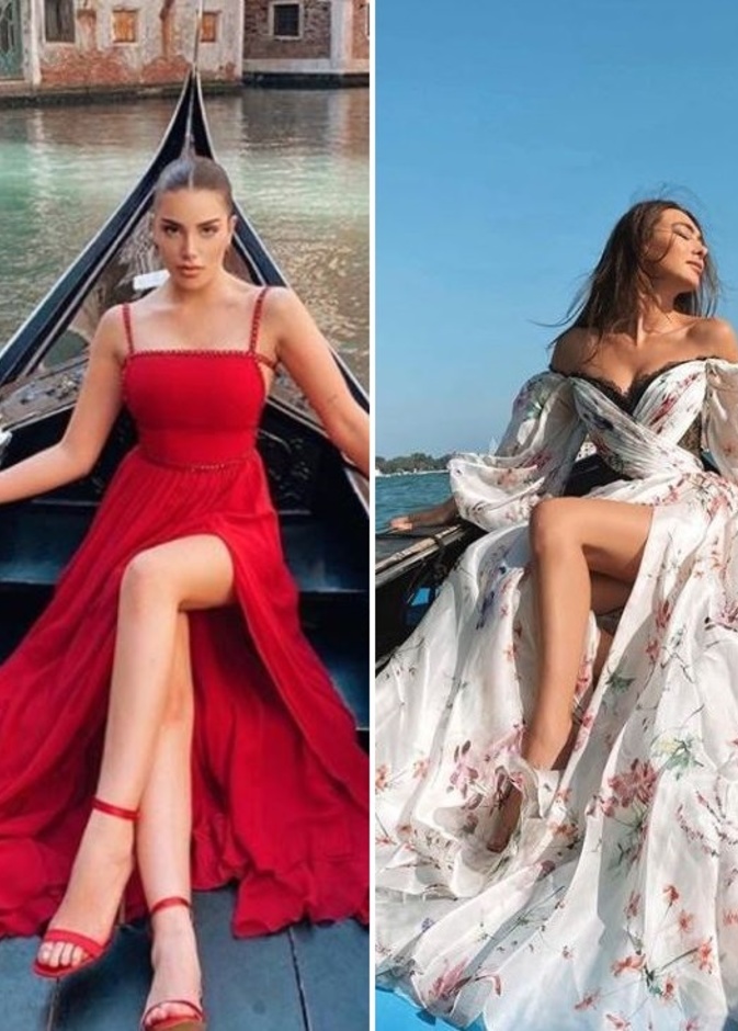 إطلالات سينتيا صاموئيل وستيفاني صليبا تتألقان في البندقية فمن بدت أجمل؟