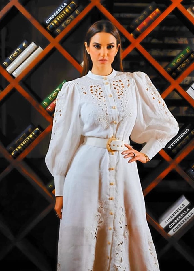 موديلات فساتين باللون الابيض من وحي درة زروق