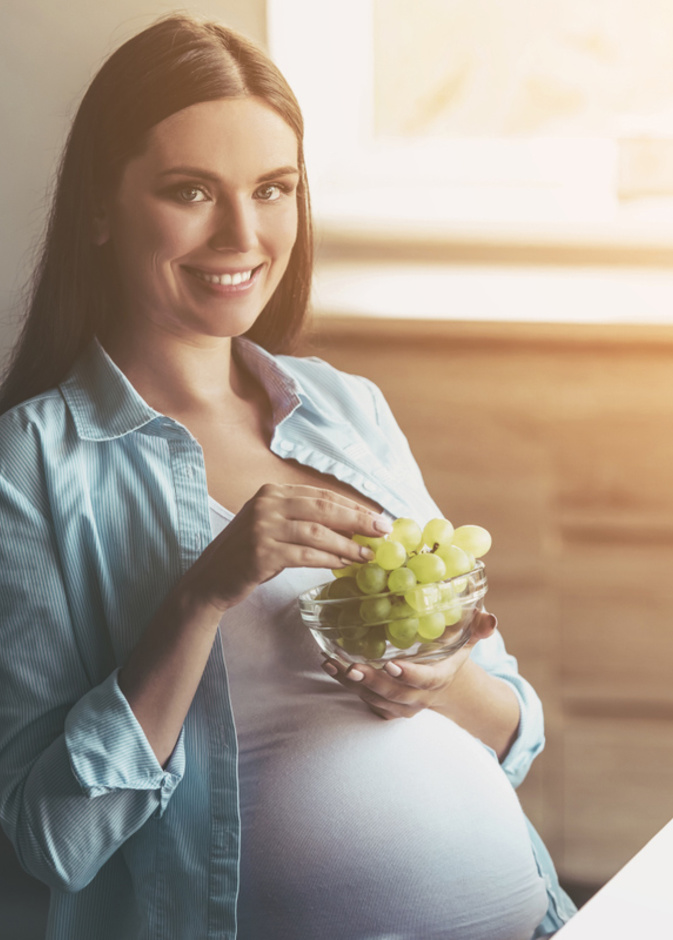 فوائد العنب الاخضر للحامل في الشهر التاسع
