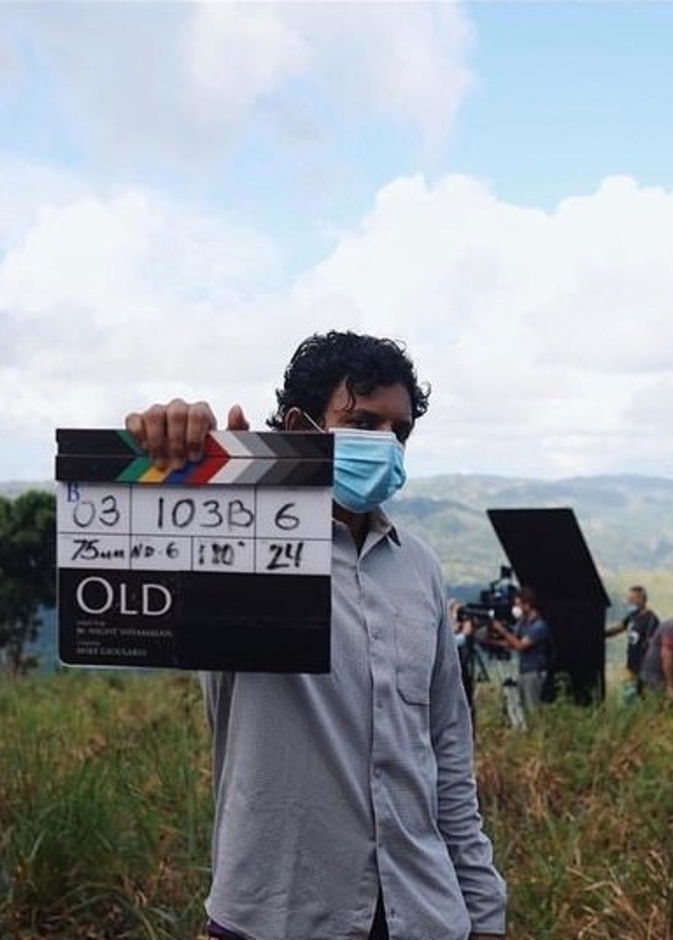 نايت شاياملان في موقع تصوير old