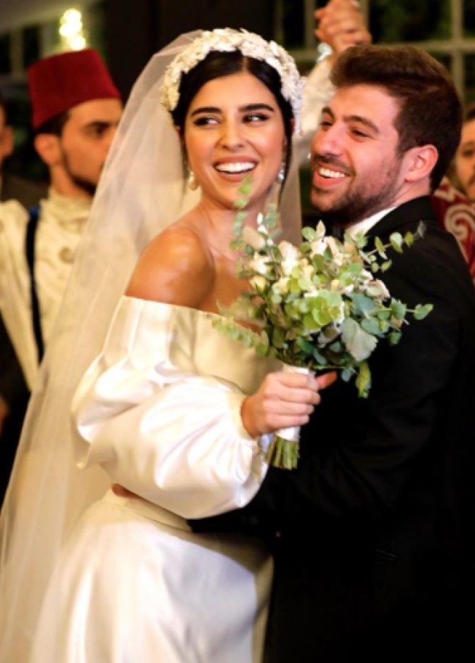 زينة مكي في حفل زفافها