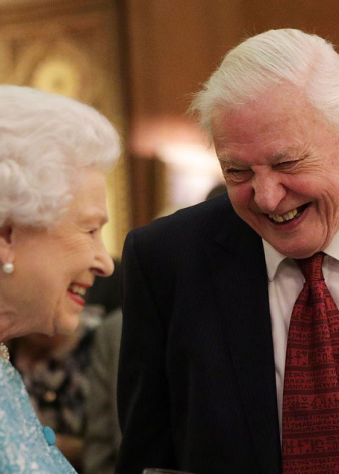 علاقة قوية تريط السير ديفيد آتينبارا بالعائلة المالكة البريطانية