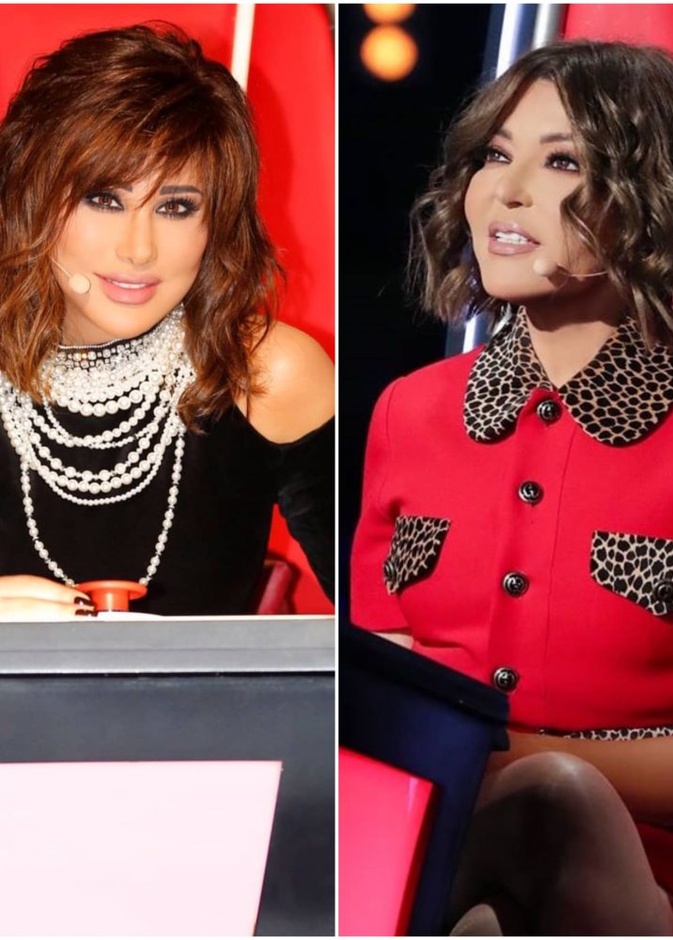 إطلالة جمالية متشابهة بين نجوى كرم وسميرة سعيد في ذا فويس سينيور