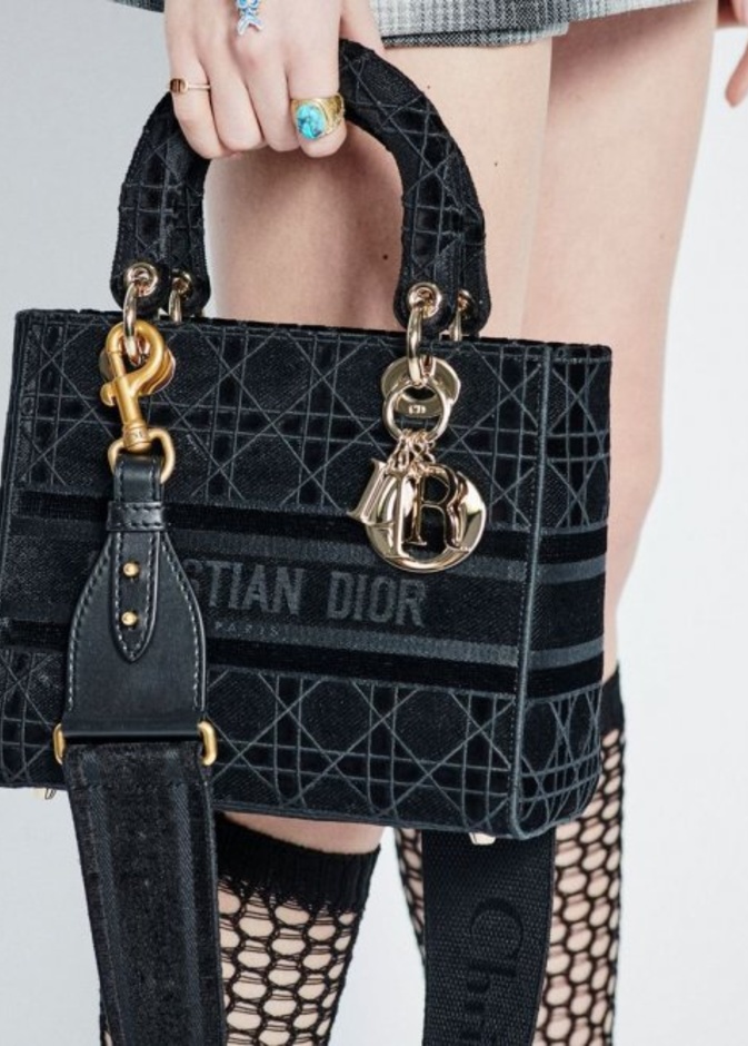 حقيبة Lady D-Lite من المخمل