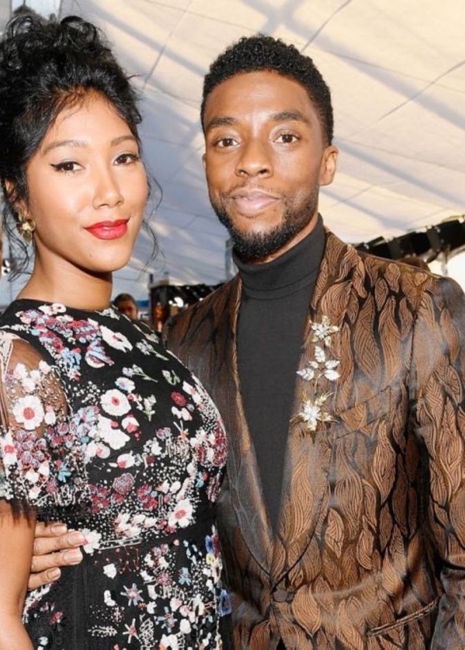 تشادويك بوسمان و زوجته تايلور