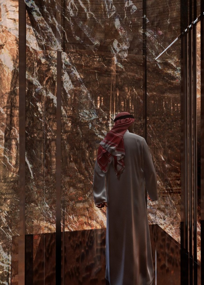 منتجع محمية شرعان في العلا والمستوحاة تصاميمه من العمارة النبطية