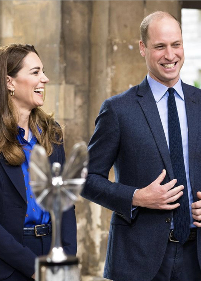 الأمير ويليام و زوجته كيت ميدلتون أثناي تصوير جوائز Pride of Britain 