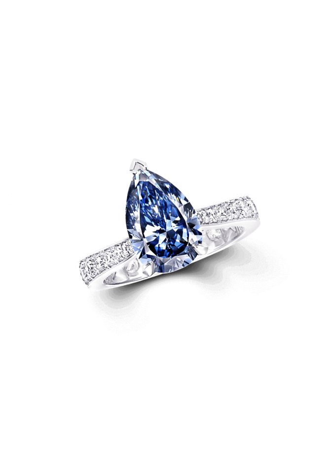 خواتم زواج من الالماس الازرق من دار Graff 