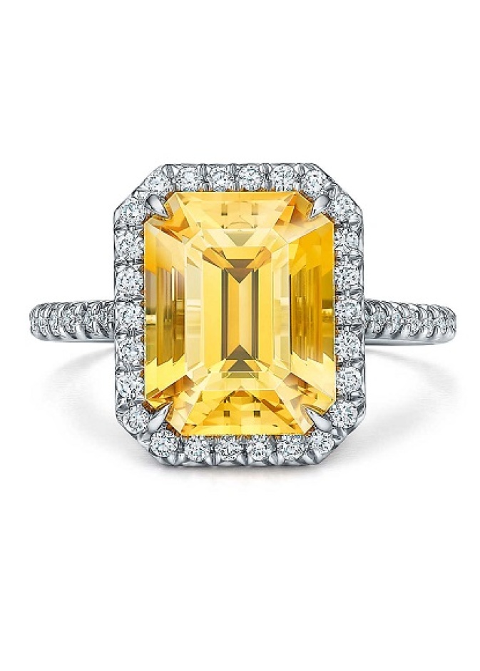 خاتم من الألماس والياقوت الأصفر من تيفاني أند كو Tiffany & Co