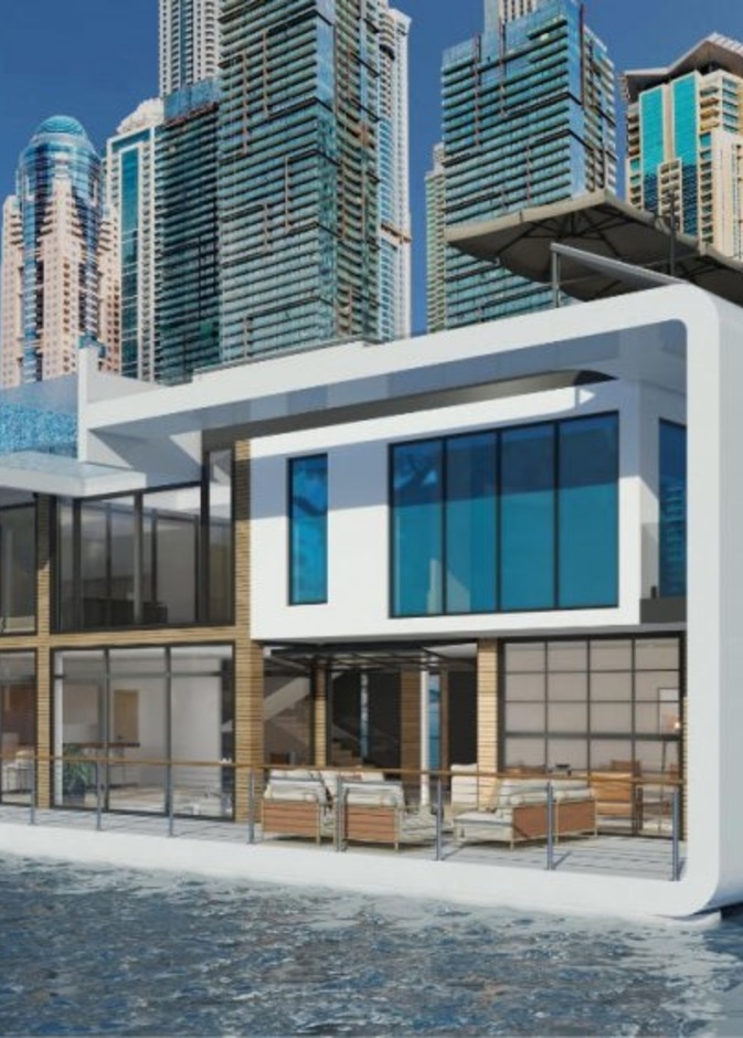 مشروع منتجع قصر البحر العائم الأول من نوعه في دبي