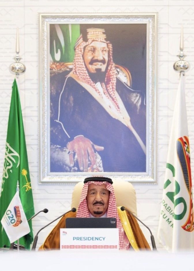 الملك سلمان بن عبدالعزيز يرأس قمة العشرين الافتراضية بالرياض