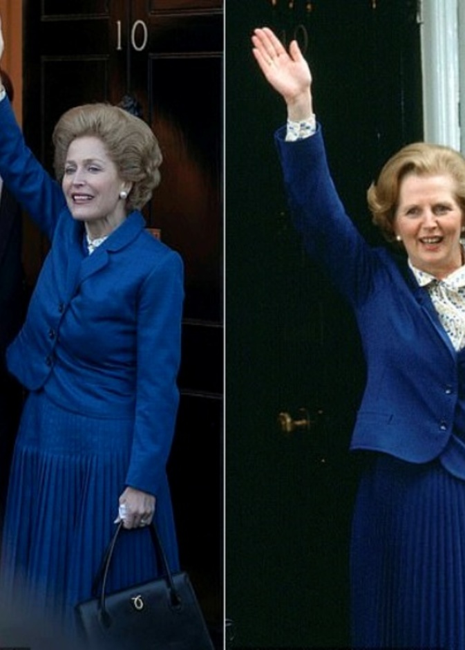 صور إطلالات مارغريت تاتشر في مسلسل The Crown هل تطابقت مع الحقيقة