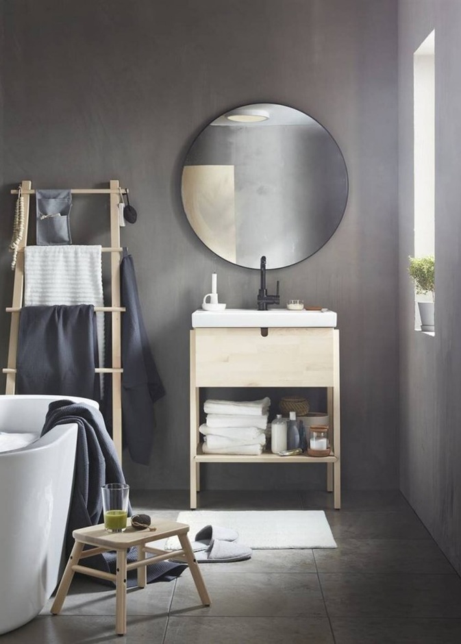  الخشب في ديكورات الحمامات العصرية 2021