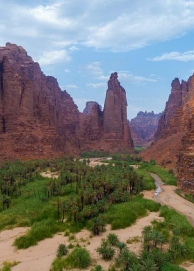 وادي الديسة من أفضل الوجهات الطبيعية بالسعودية - المصدر وكالة الأنباء السعودية