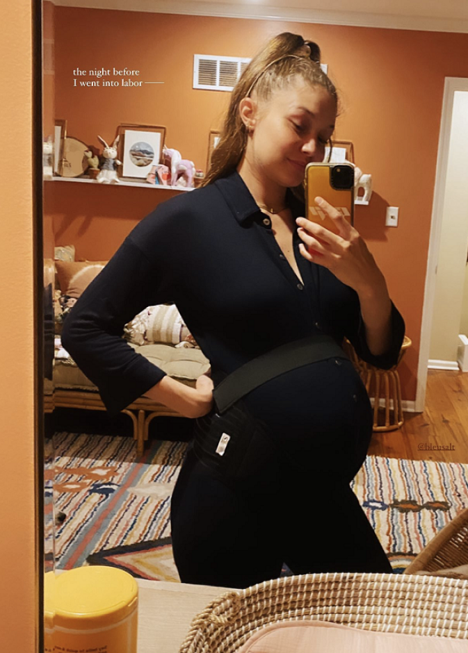 نشرت جيجي حديد صورة لها من قلب غرفة طفلتها قبل موعد ولادتها بيوم